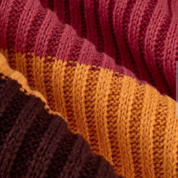 Striped Multicolor Knit Dress - Picture 6 of 6